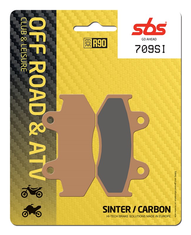 SBS brake pads KH323 OFF-ROAD sinteredYAMAHA yfm 700 raptor 13-14, yfz 450s 06-09 colour gold (709SI)